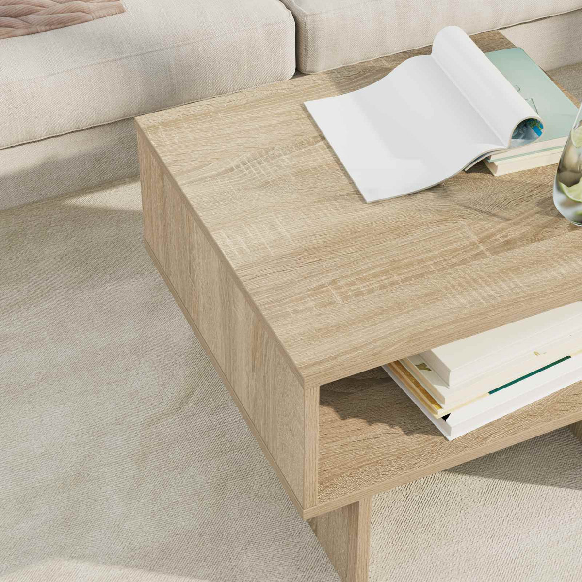 Couchtisch Sonoma-Eiche 48 x 46 x 35 cm Holzwerkstoff