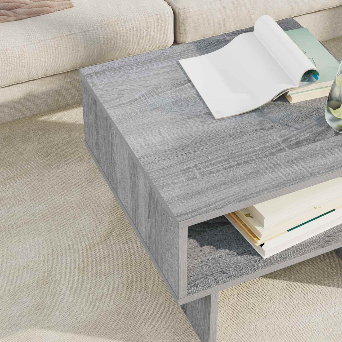 Couchtisch Sonoma-Grau 48 x 46 x 35 cm Holzwerkstoff