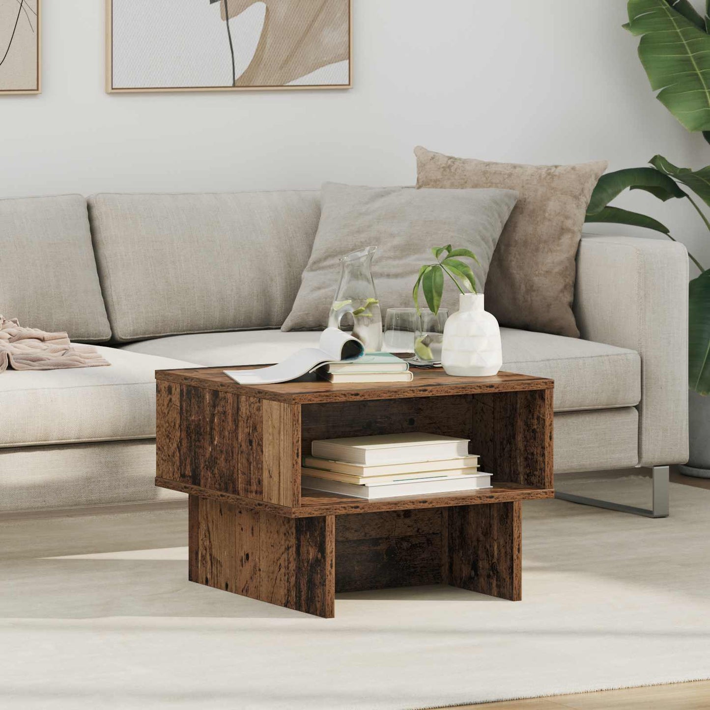 Couchtisch Altholz 48 x 46 x 35 cm Holzwerkstoff