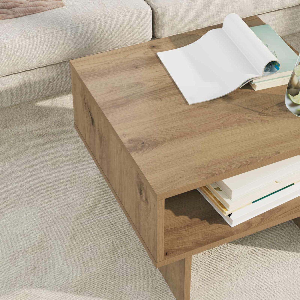 Couchtisch Artisan-Eiche 48 x 46 x 35 cm Holzwerkstoff