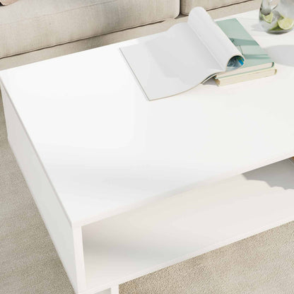 Couchtisch Weiß 100 x 46 x 35 cm Holzwerkstoff