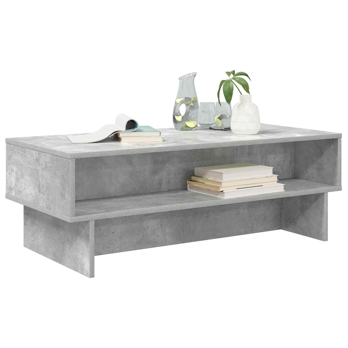 Couchtisch Betongrau 100 x 46 x 35 cm Holzwerkstoff