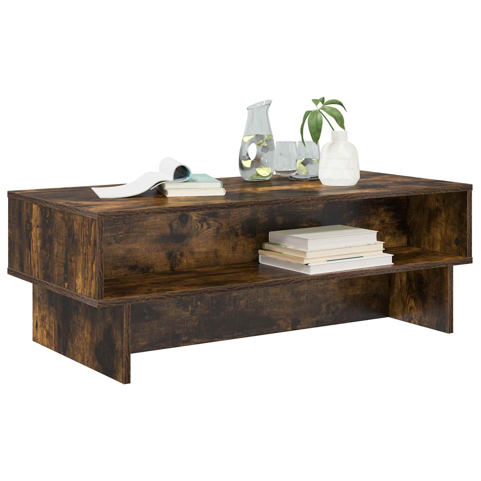 Couchtisch Räuchereiche 100 x 46 x 35 cm Holzwerkstoff