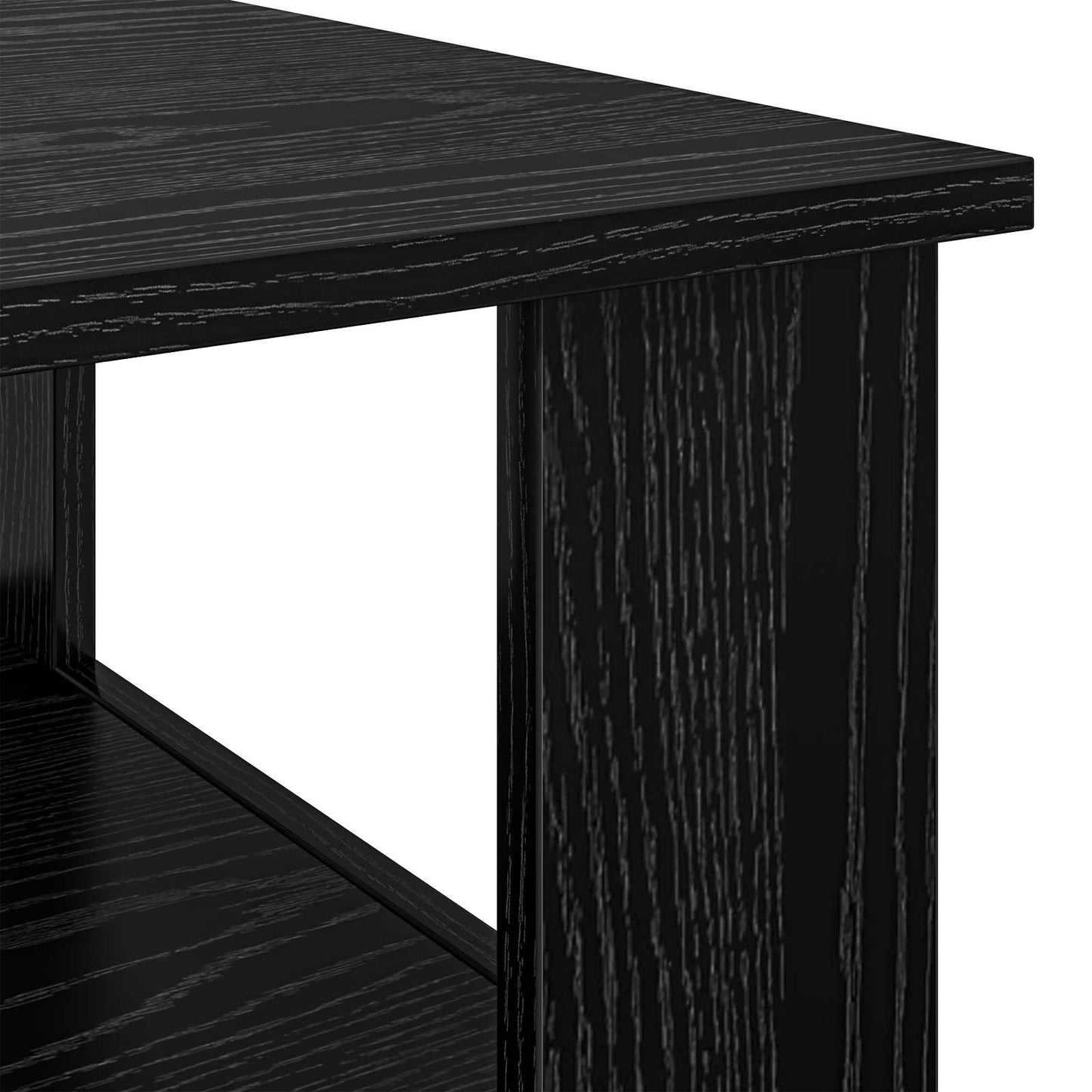 Couchtisch Schwarz Eichen-Optik 57 x 55 x 45 cm Holzwerkstoff