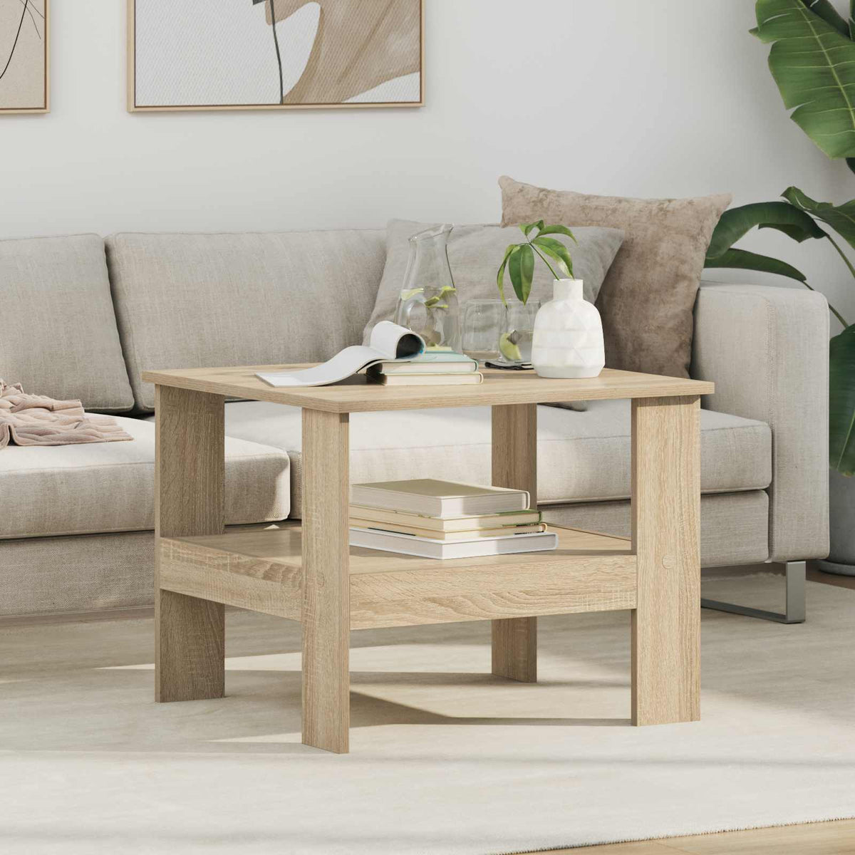 Couchtisch Sonoma-Eiche 57 x 55 x 45 cm Holzwerkstoff