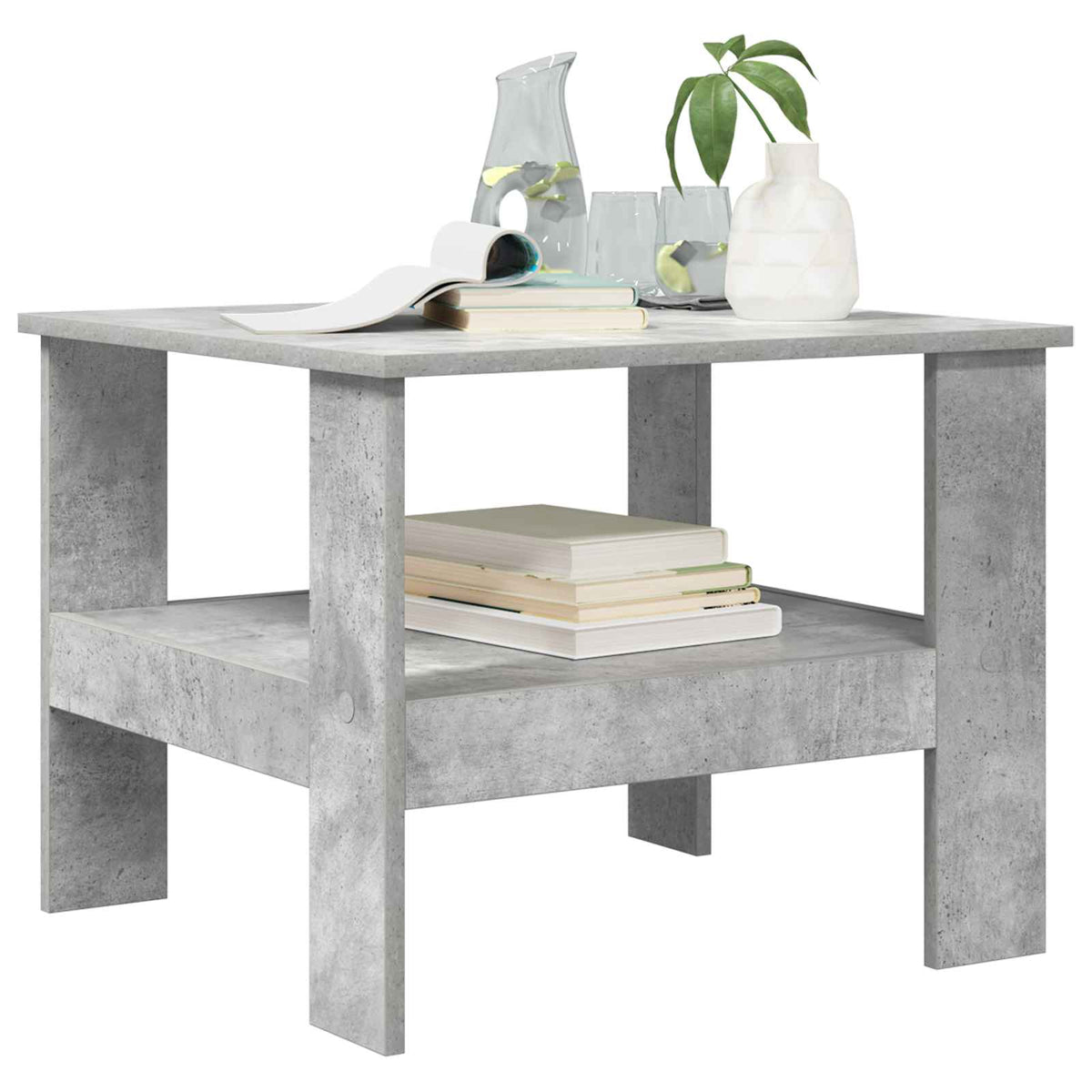 Couchtisch Beton Grau 57 x 55 x 45 cm Holzwerkstoff