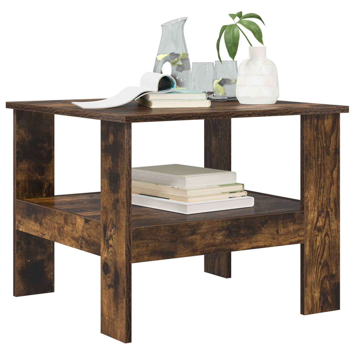 Couchtisch Räuchereiche 57 x 55 x 45 cm Holzwerkstoff