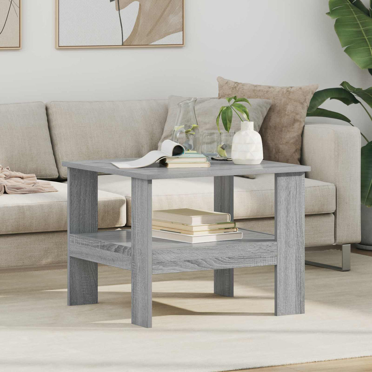 Couchtisch Sonoma-Grau 57 x 55 x 45 cm Holzwerkstoff
