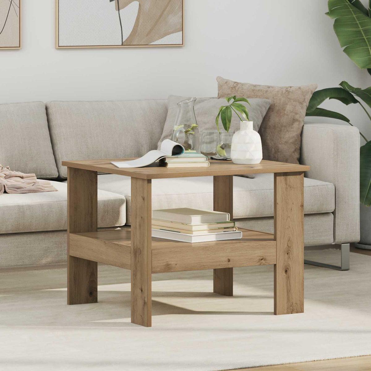 Couchtisch Artisan-Eiche 57 x 55 x 45 cm Holzwerkstoff