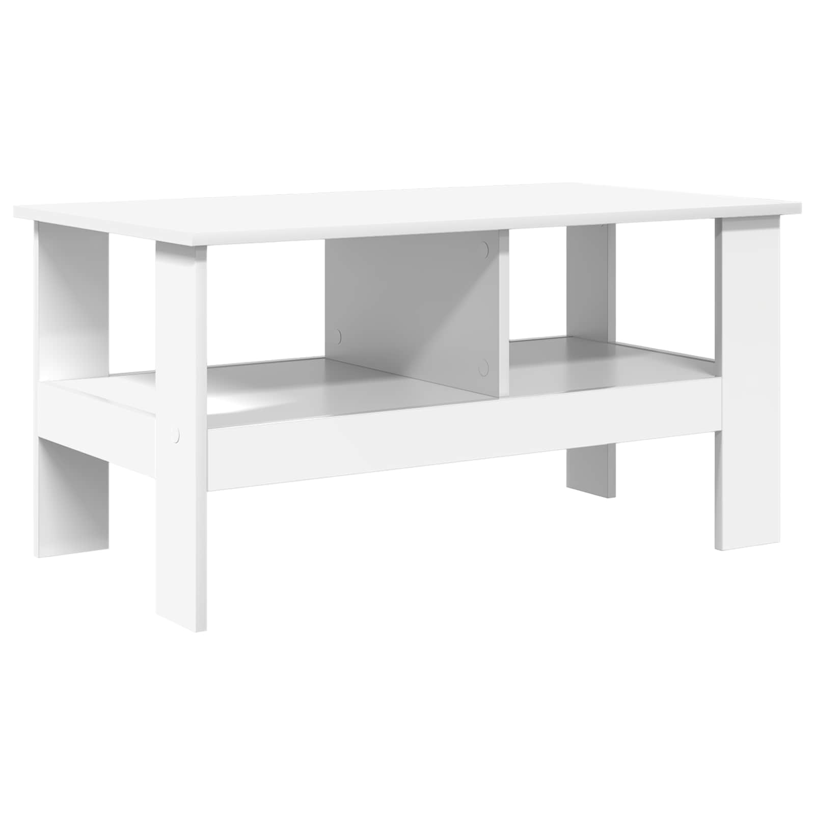 Couchtisch Weiß 90 x 50 x 45 cm Holzwerkstoff