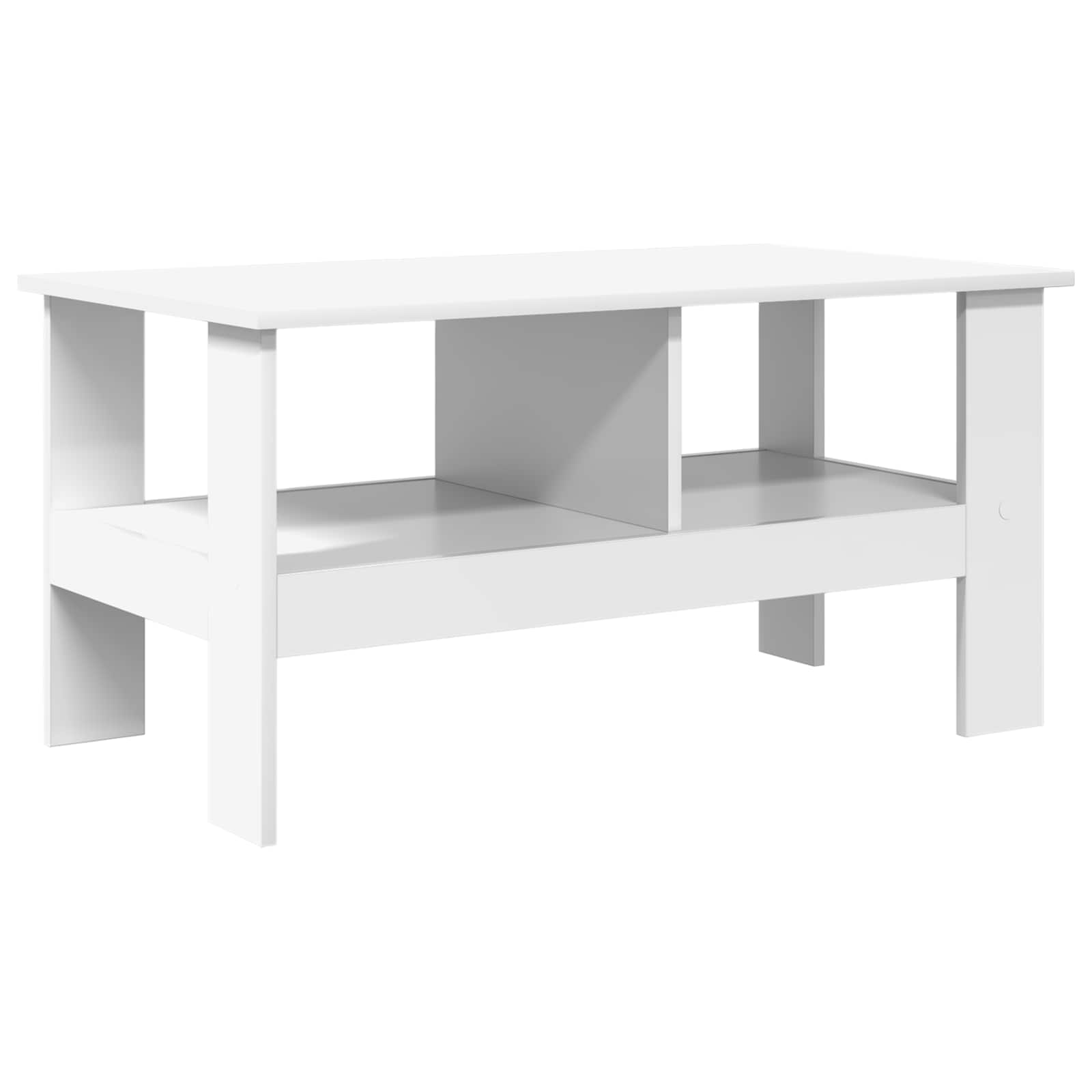 Couchtisch Weiß 90 x 50 x 45 cm Holzwerkstoff