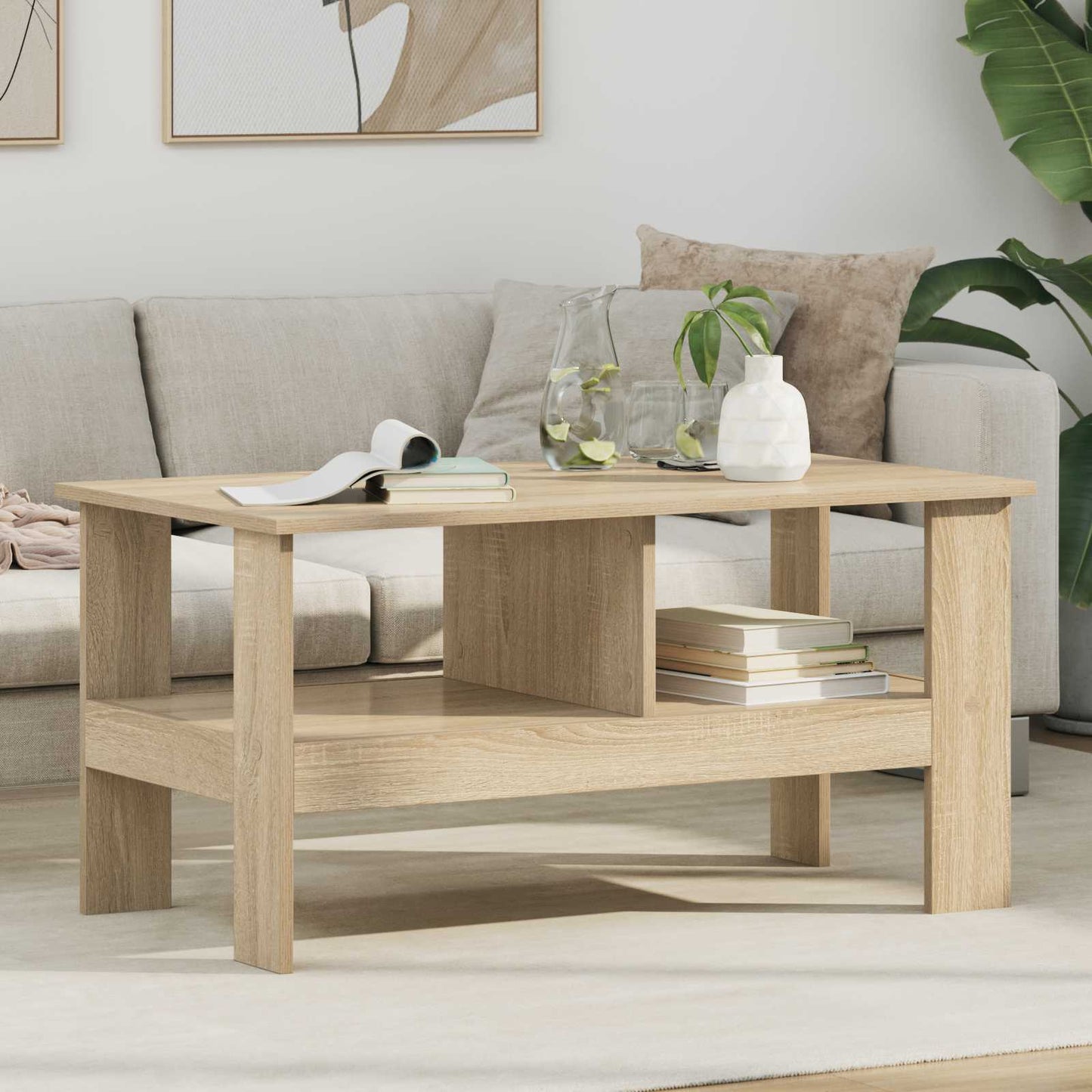 Couchtisch Sonoma-Eiche 90 x 50 x 45 cm Holzwerkstoff