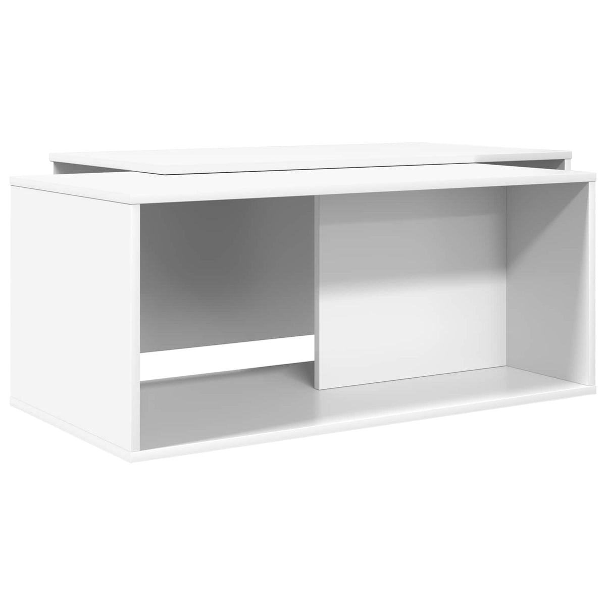 Kaffeetisch Set 2 stk. Weiß 90 x 48 x 40 cm Holzwerkstoff