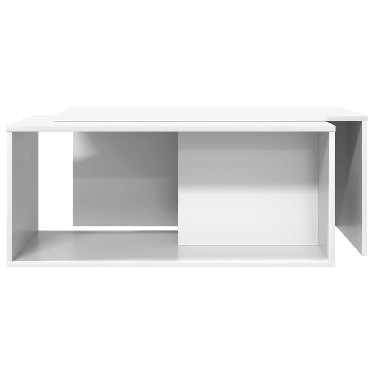 Kaffeetisch Set 2 stk. Weiß 90 x 48 x 40 cm Holzwerkstoff