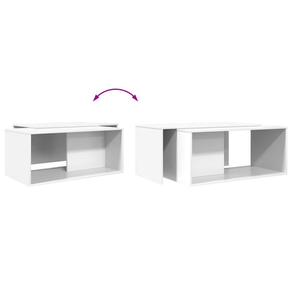 Kaffeetisch Set 2 stk. Weiß 90 x 48 x 40 cm Holzwerkstoff