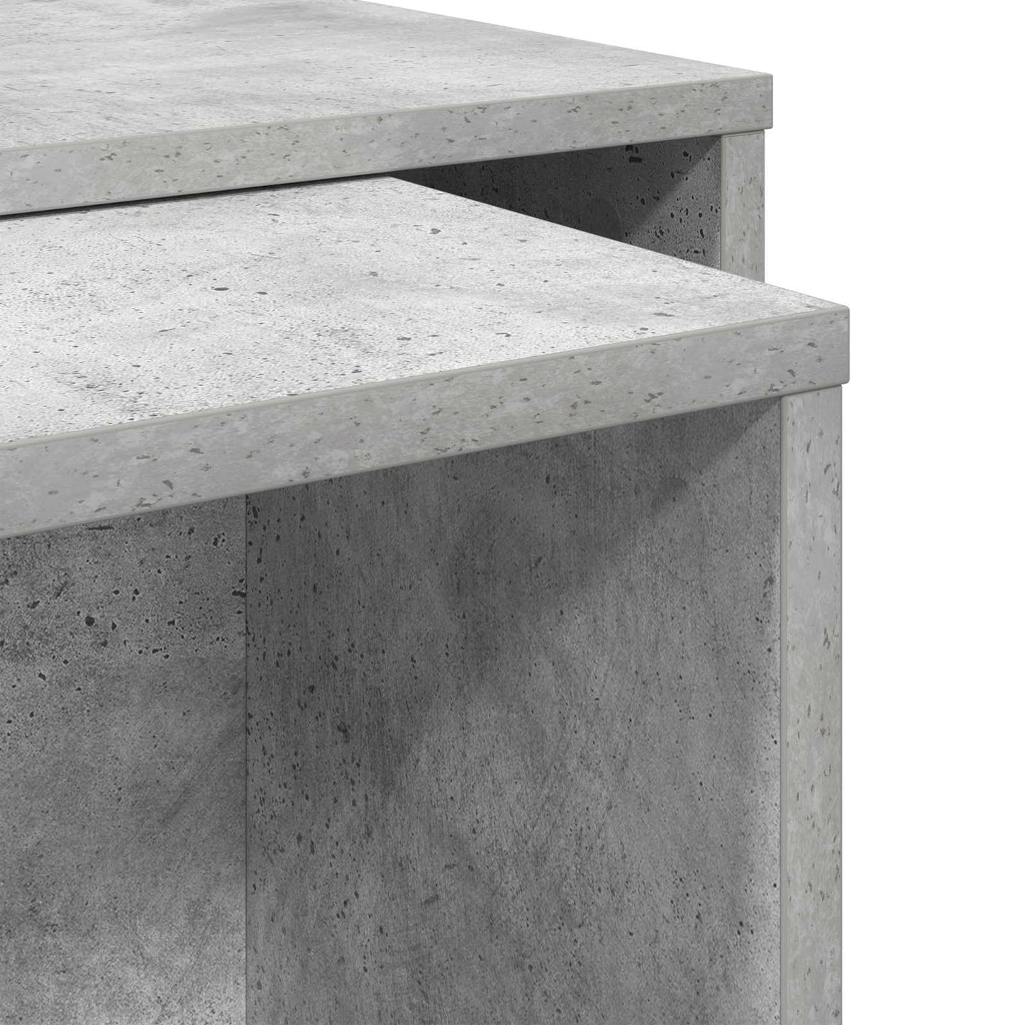 Kaffeetisch Set 2 stk. Betongrau 90 x 48 x 40 cm Holzwerkstoff