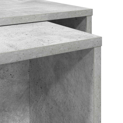 Kaffeetisch Set 2 stk. Betongrau 90 x 48 x 40 cm Holzwerkstoff