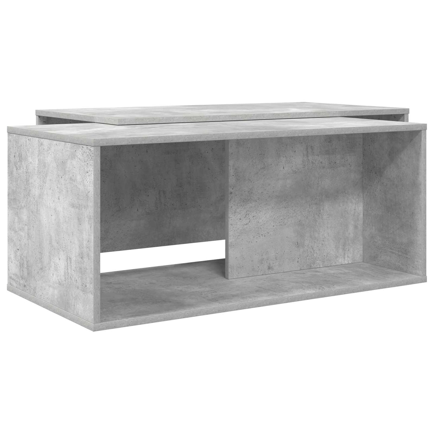 Kaffeetisch Set 2 stk. Betongrau 90 x 48 x 40 cm Holzwerkstoff