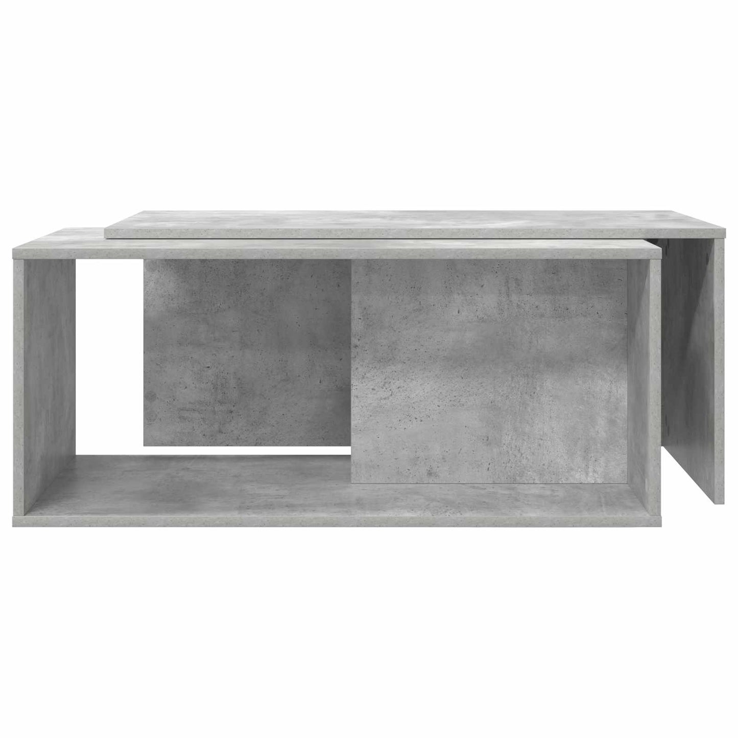 Kaffeetisch Set 2 stk. Betongrau 90 x 48 x 40 cm Holzwerkstoff