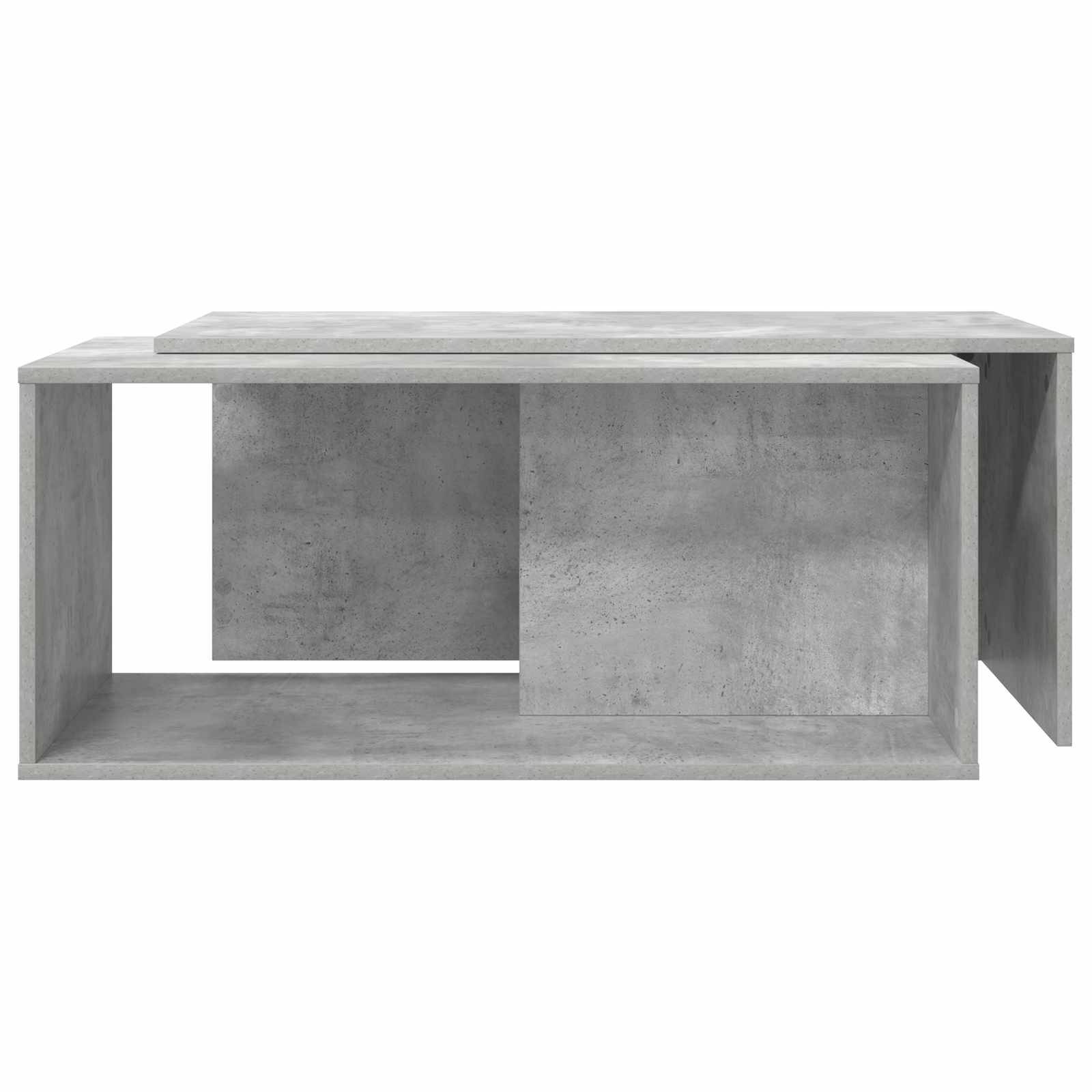 Kaffeetisch Set 2 stk. Betongrau 90 x 48 x 40 cm Holzwerkstoff