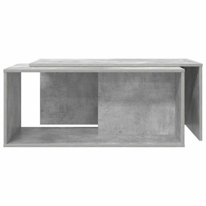 Kaffeetisch Set 2 stk. Betongrau 90 x 48 x 40 cm Holzwerkstoff
