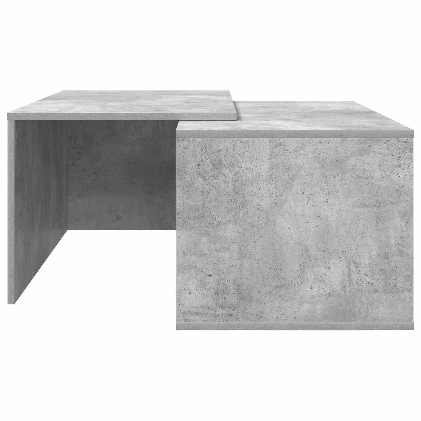 Kaffeetisch Set 2 stk. Betongrau 90 x 48 x 40 cm Holzwerkstoff