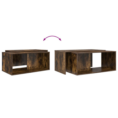 Kaffeetisch Set 2 stk. Räuchereiche 90 x 48 x 40 cm