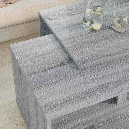 Kaffeetisch Set 2 stk. Sonoma-Grau 90 x 48 x 40 cm