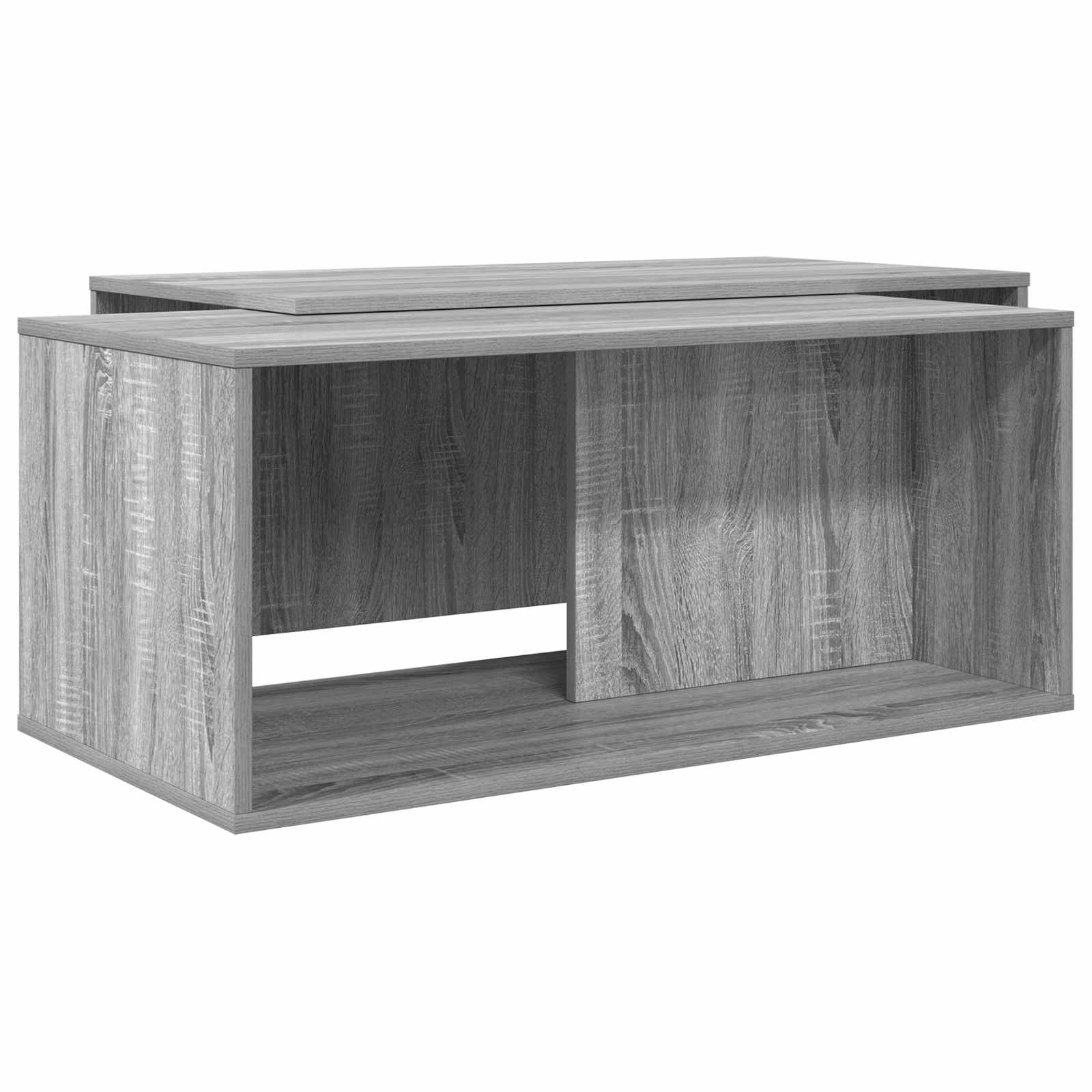 Kaffeetisch Set 2 stk. Sonoma-Grau 90 x 48 x 40 cm
