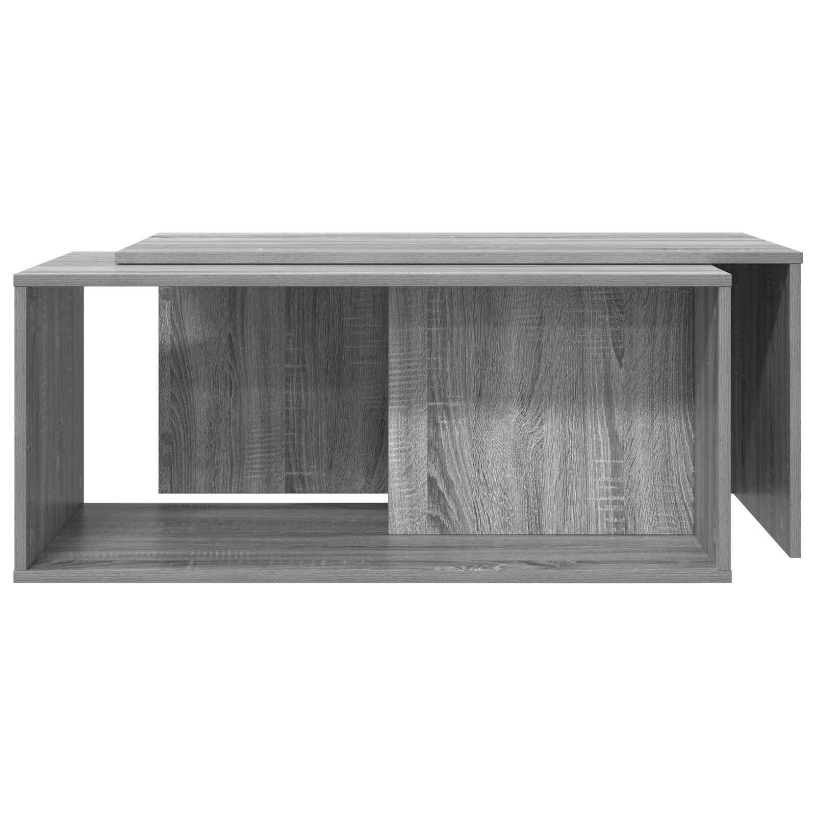 Kaffeetisch Set 2 stk. Sonoma-Grau 90 x 48 x 40 cm
