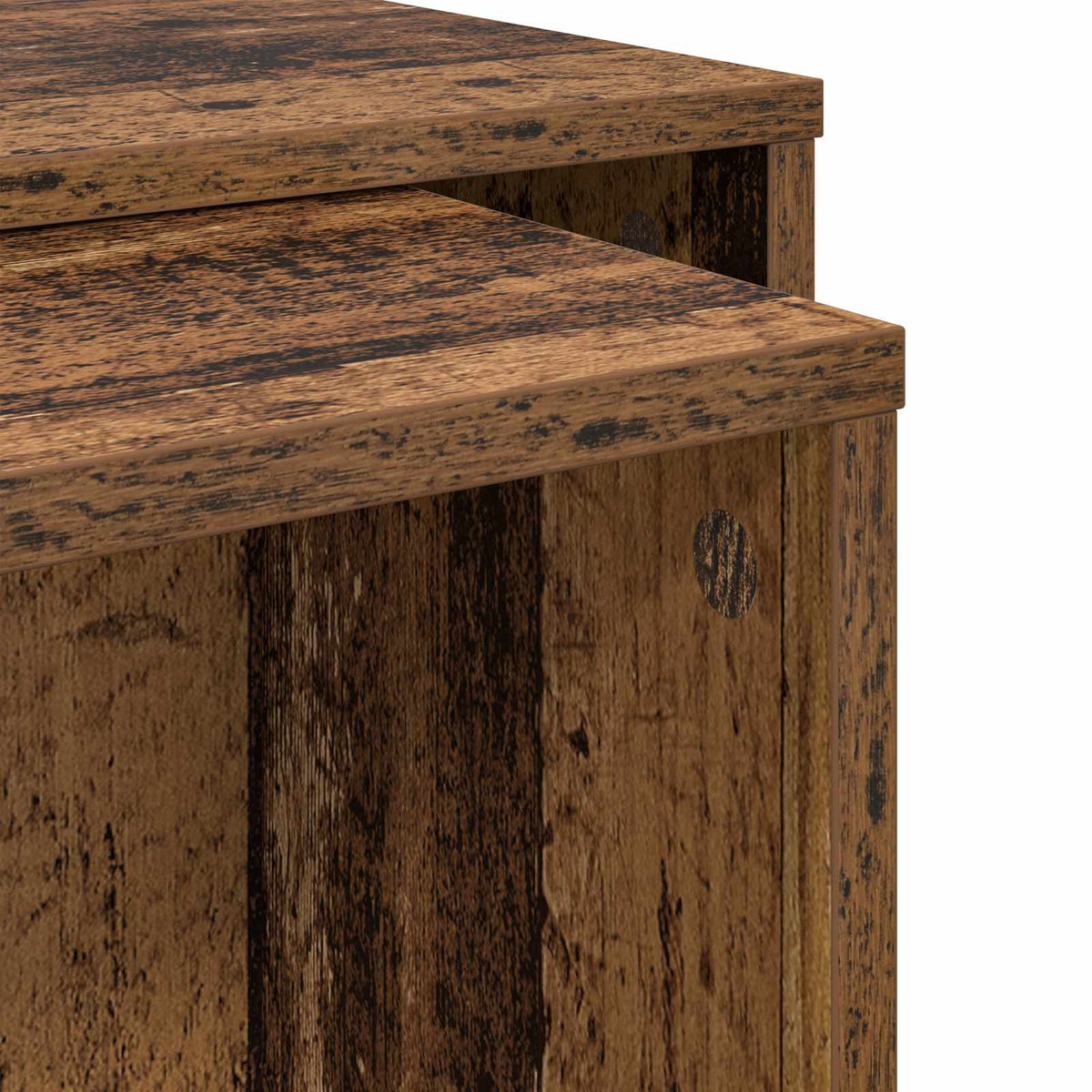 Kaffeetisch Set 2 stk. Altholz 90 x 48 x 40 cm Holzwerkstoff