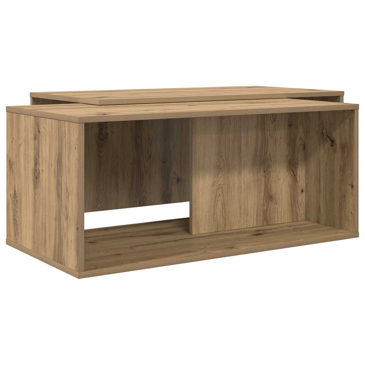 Kaffeetisch Set 2 stk. Artisan-Eiche 90 x 48 x 40 cm