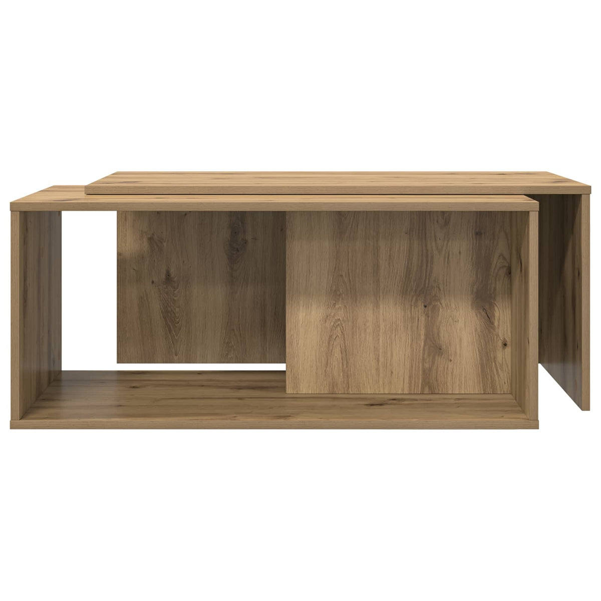 Kaffeetisch Set 2 stk. Artisan-Eiche 90 x 48 x 40 cm