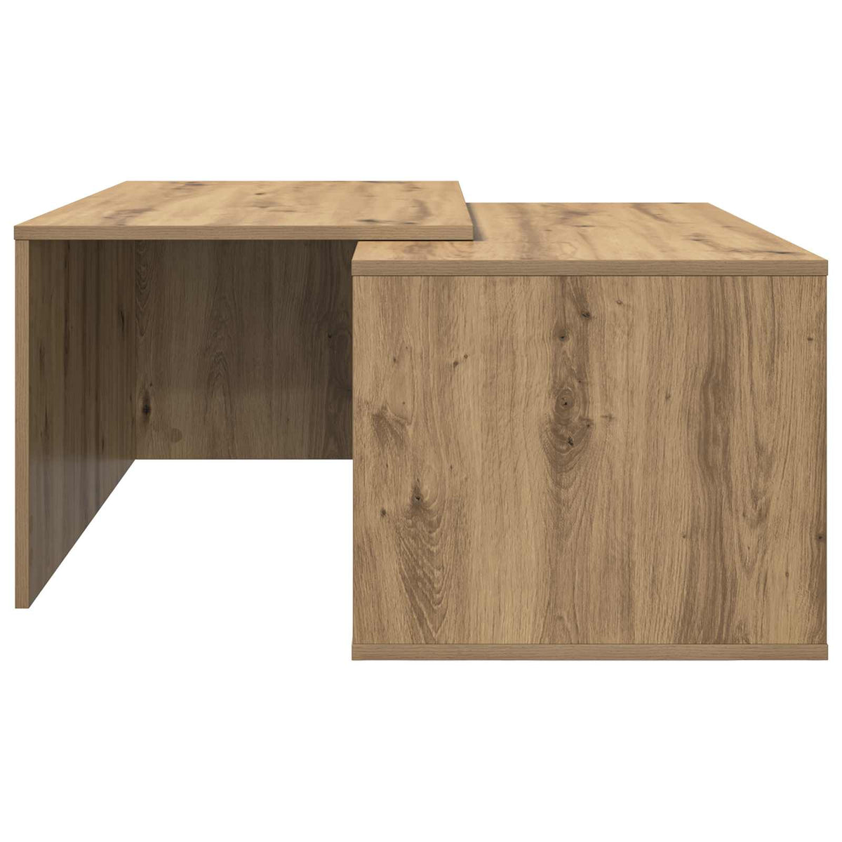 Kaffeetisch Set 2 stk. Artisan-Eiche 90 x 48 x 40 cm