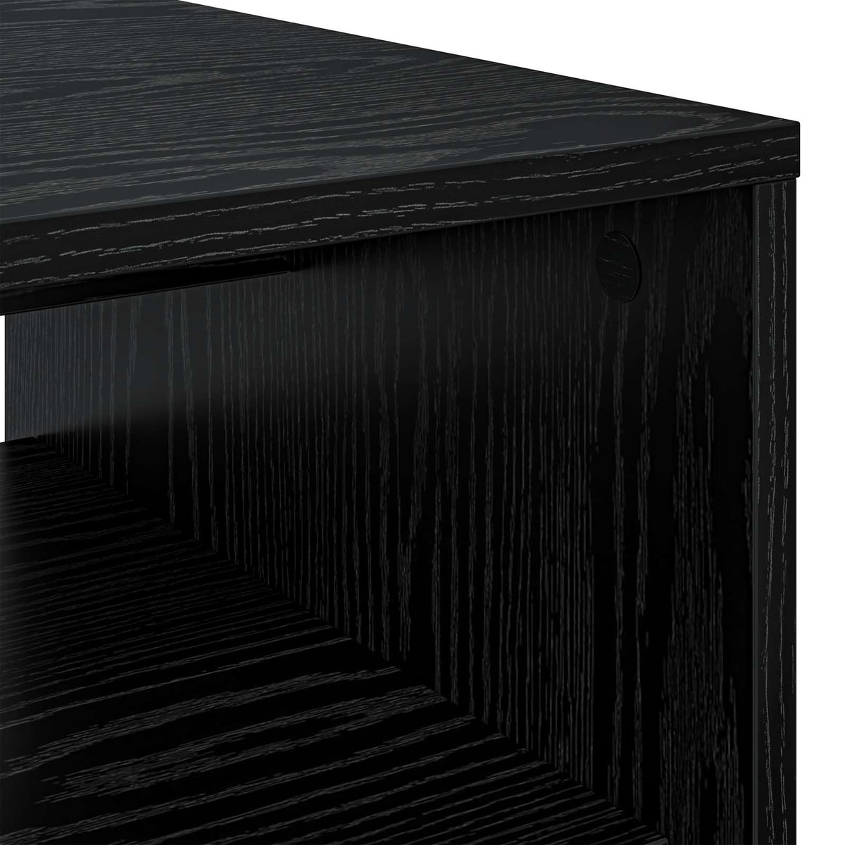 Couchtisch Schwarz Eichen-Optik 60 x 50 x 40 cm Holzwerkstoff