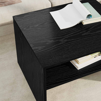 Couchtisch Schwarz Eichen-Optik 60 x 50 x 40 cm Holzwerkstoff