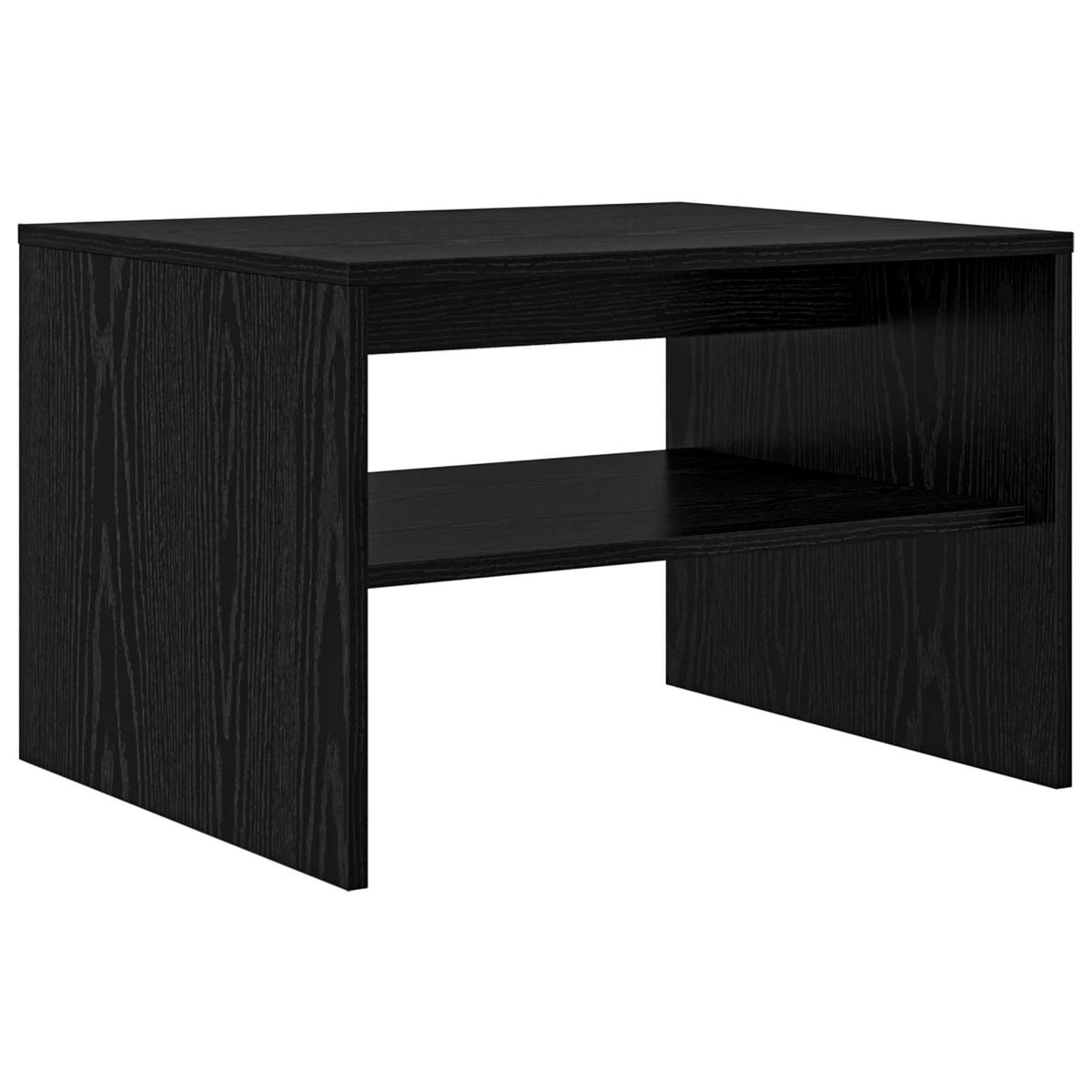 Couchtisch Schwarz Eichen-Optik 60 x 50 x 40 cm Holzwerkstoff