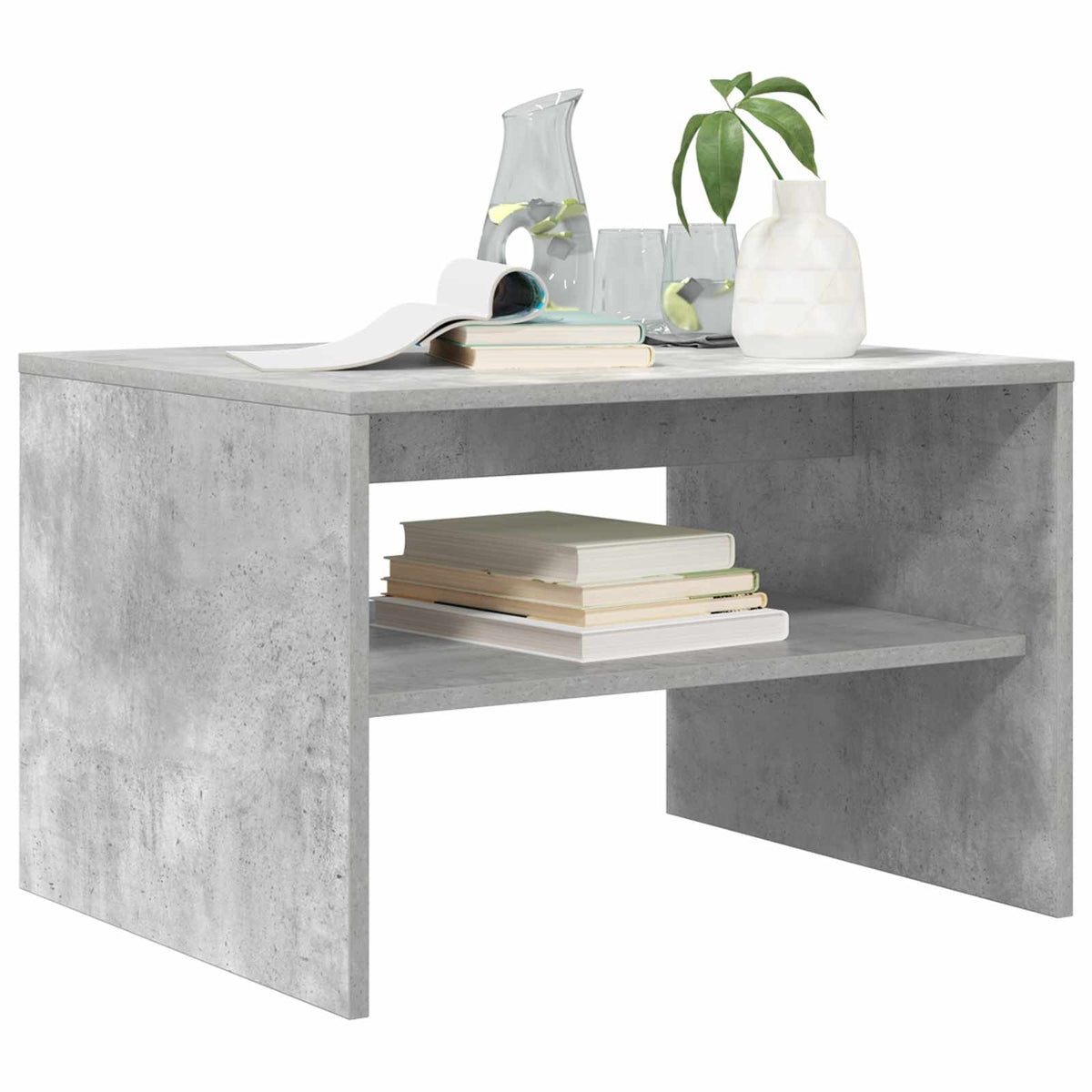 Couchtisch Betongrau 60 x 50 x 40 cm Holzwerkstoff