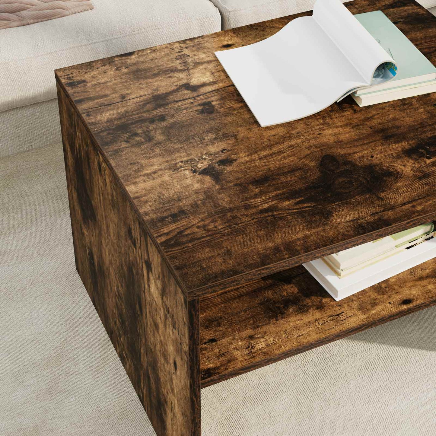 Couchtisch Räuchereiche 60 x 50 x 40 cm Holzwerkstoff