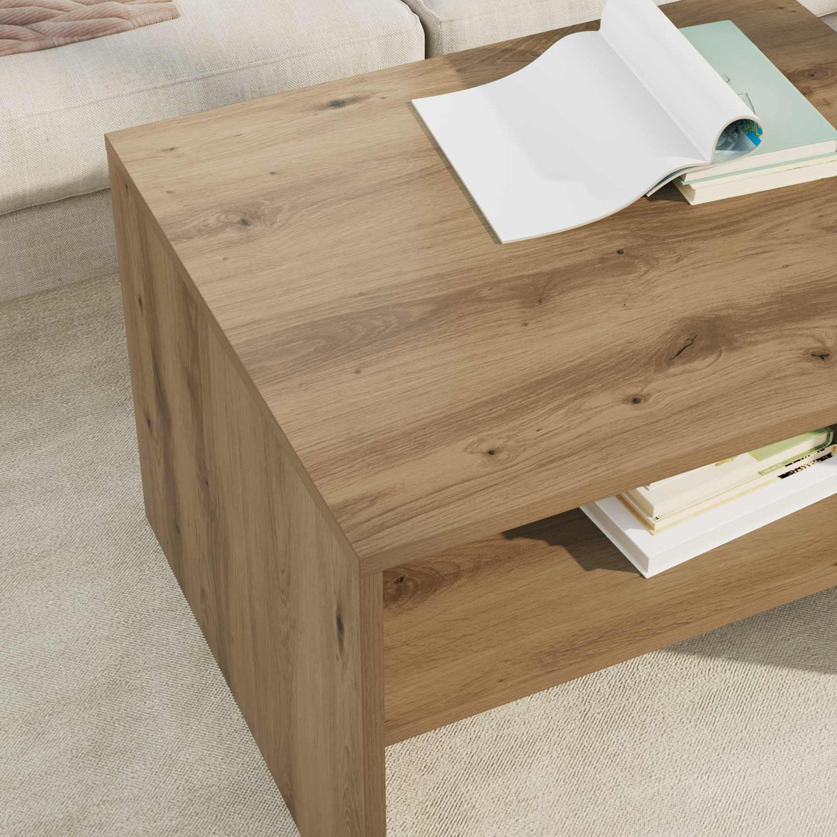Couchtisch Artisan-Eiche 60 x 50 x 40 cm Holzwerkstoff