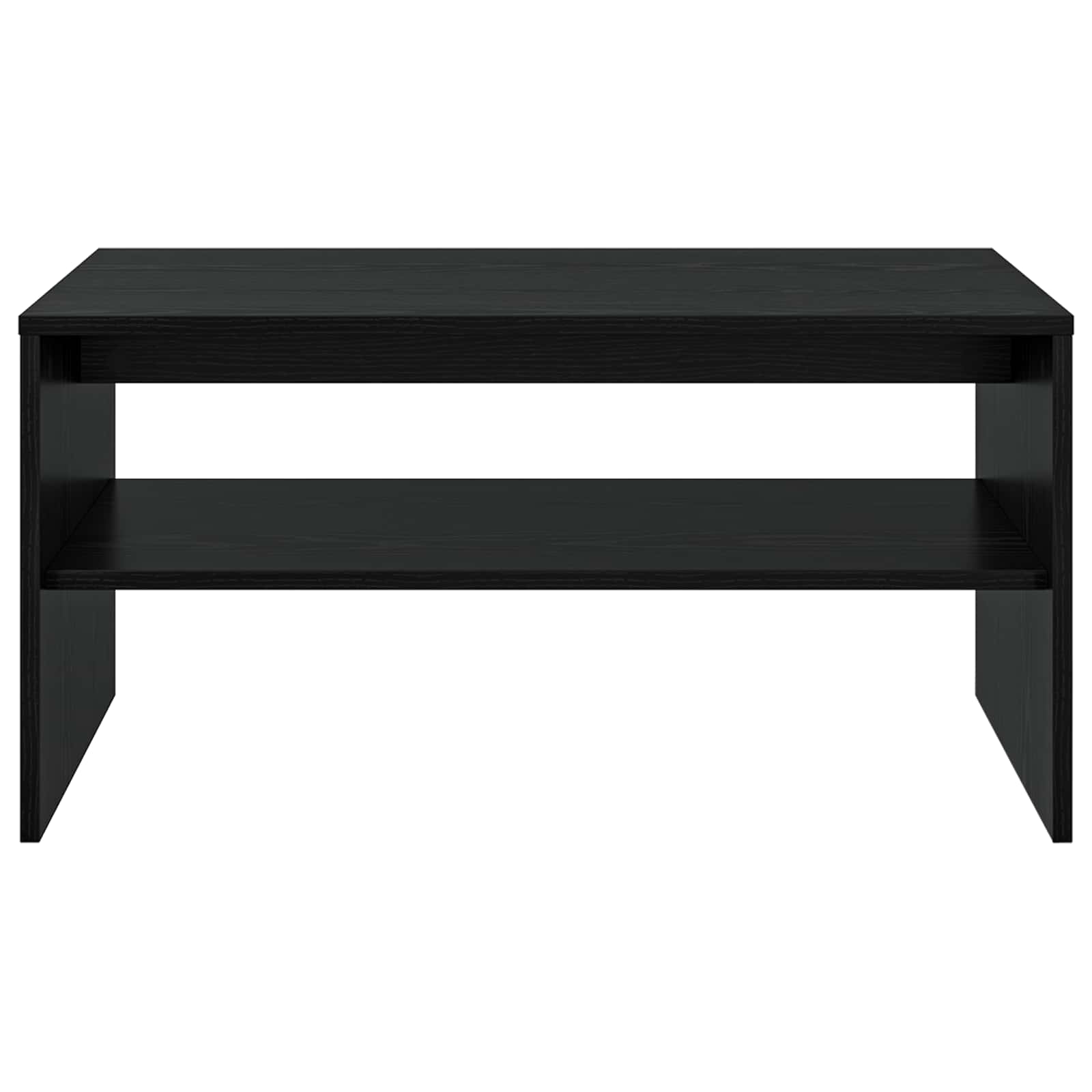 Couchtisch Schwarz Eichen-Optik 80 x 50 x 40 cm Holzwerkstoff