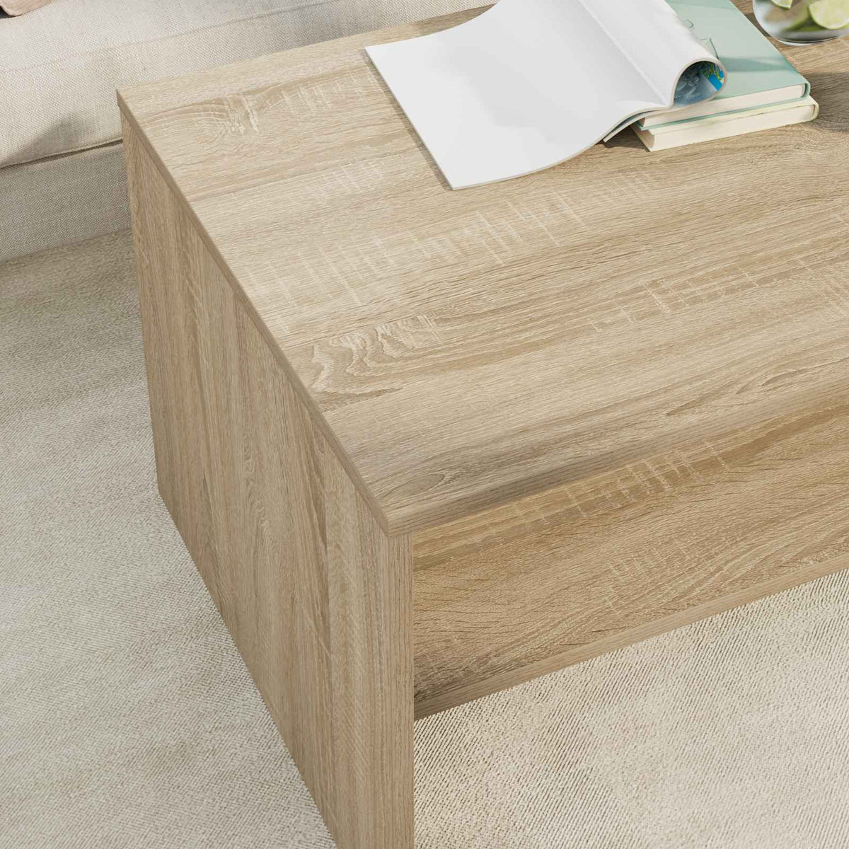 Couchtisch Sonoma-Eiche 80 x 50 x 40 cm Holzwerkstoff