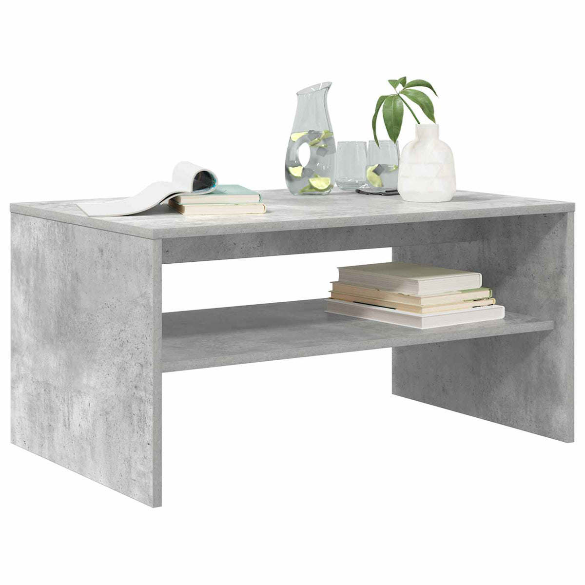 Couchtisch Betongrau 80 x 50 x 40 cm Holzwerkstoff