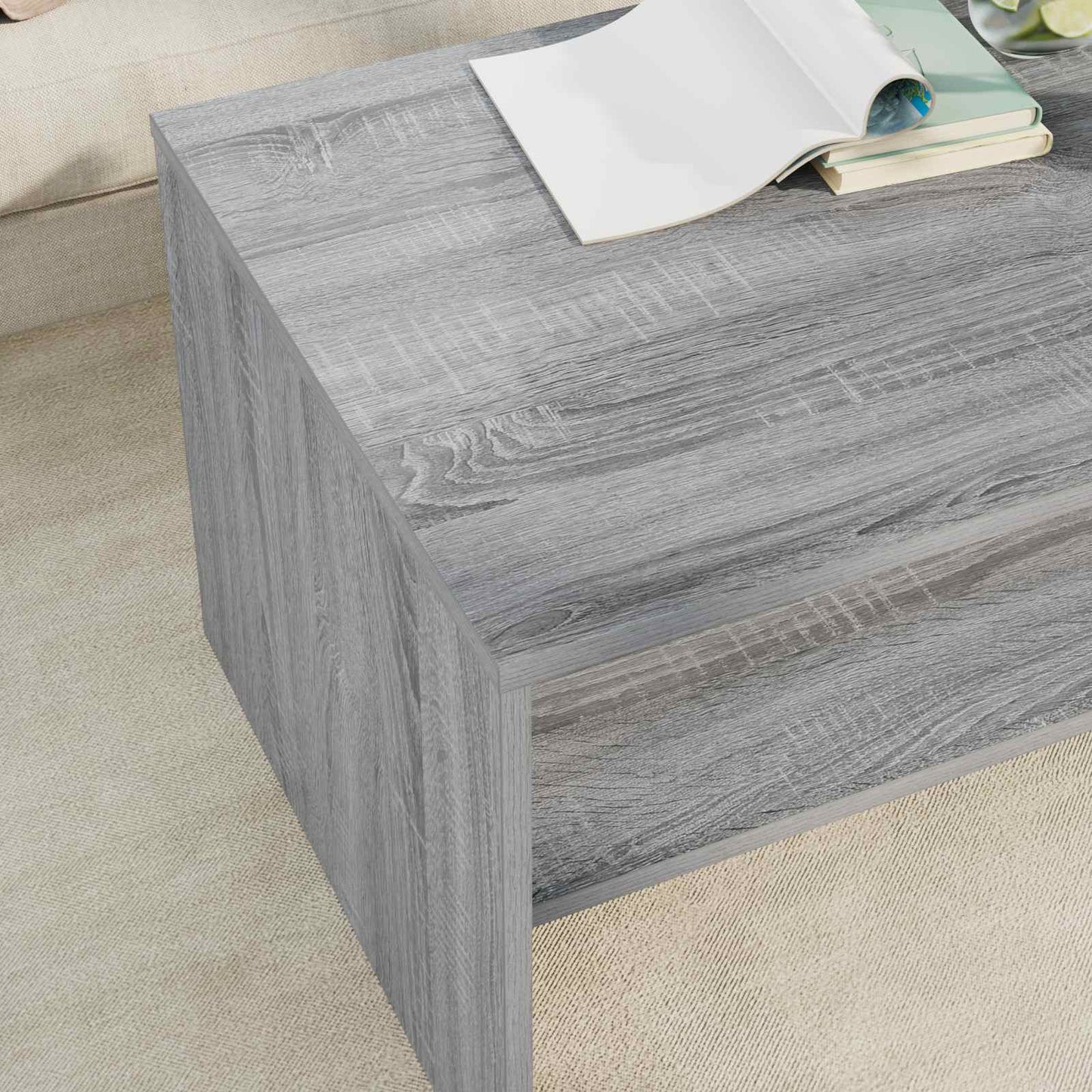 Couchtisch Sonoma-Grau 80 x 50 x 40 cm Holzwerkstoff