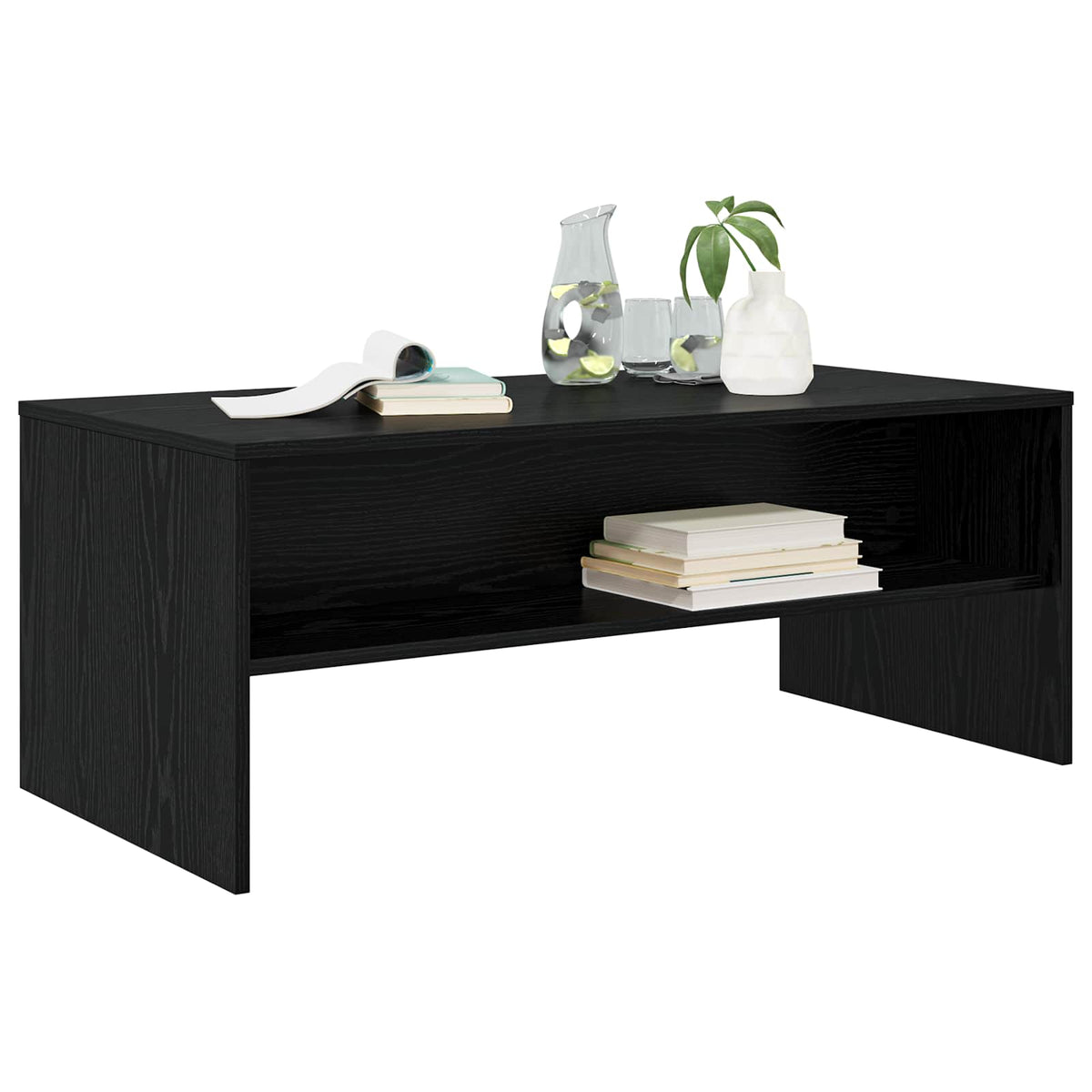 Couchtisch Schwarz Eichen-Optik 100 x 50 x 40 cm Holzwerkstoff