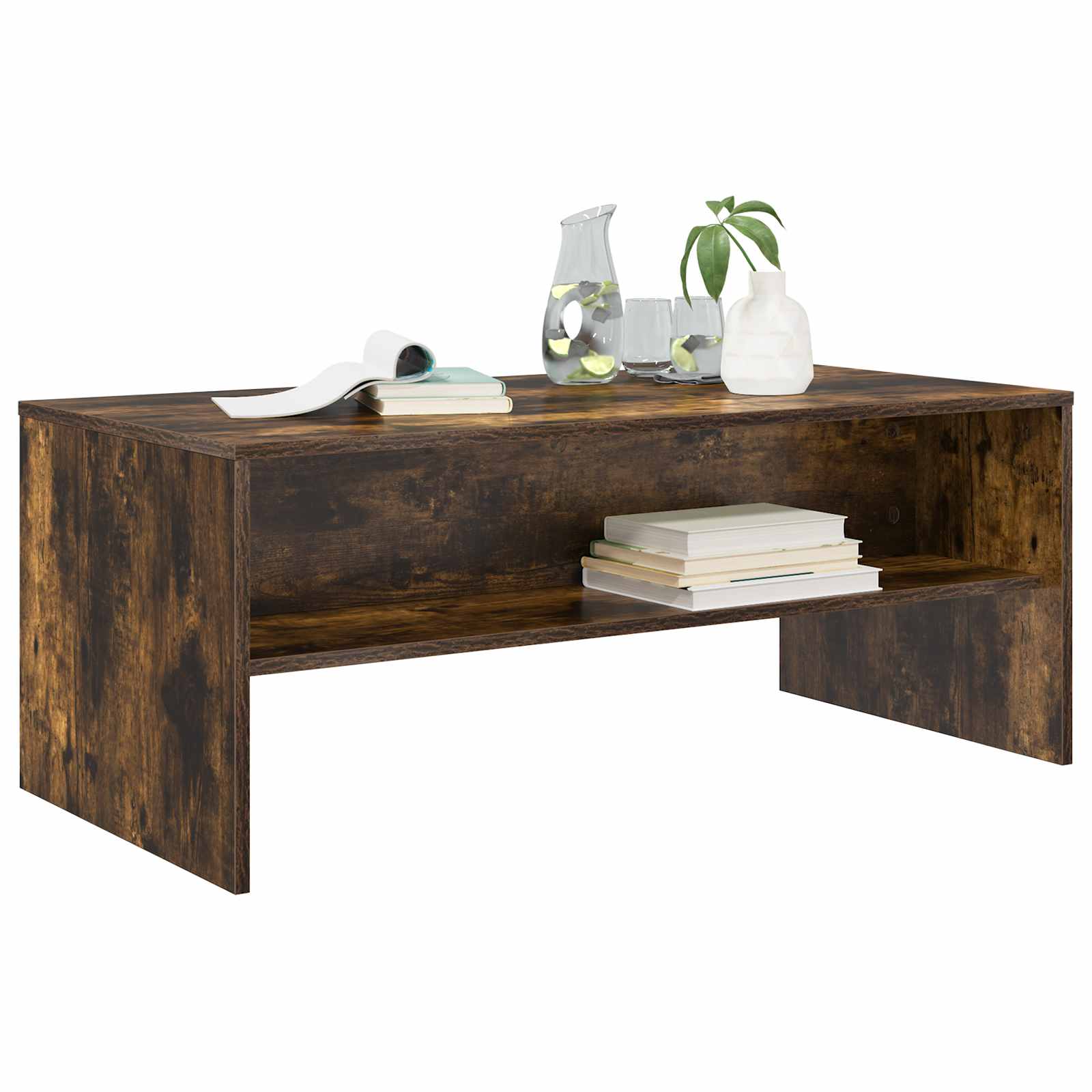 Couchtisch Räuchereiche 100 x 50 x 40 cm Holzwerkstoff