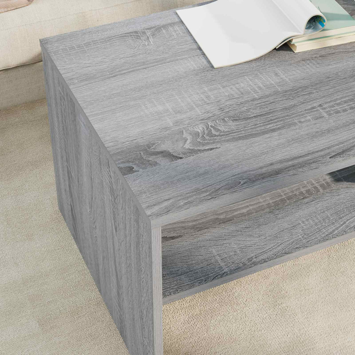 Couchtisch Sonoma-Grau 100 x 50 x 40 cm Holzwerkstoff