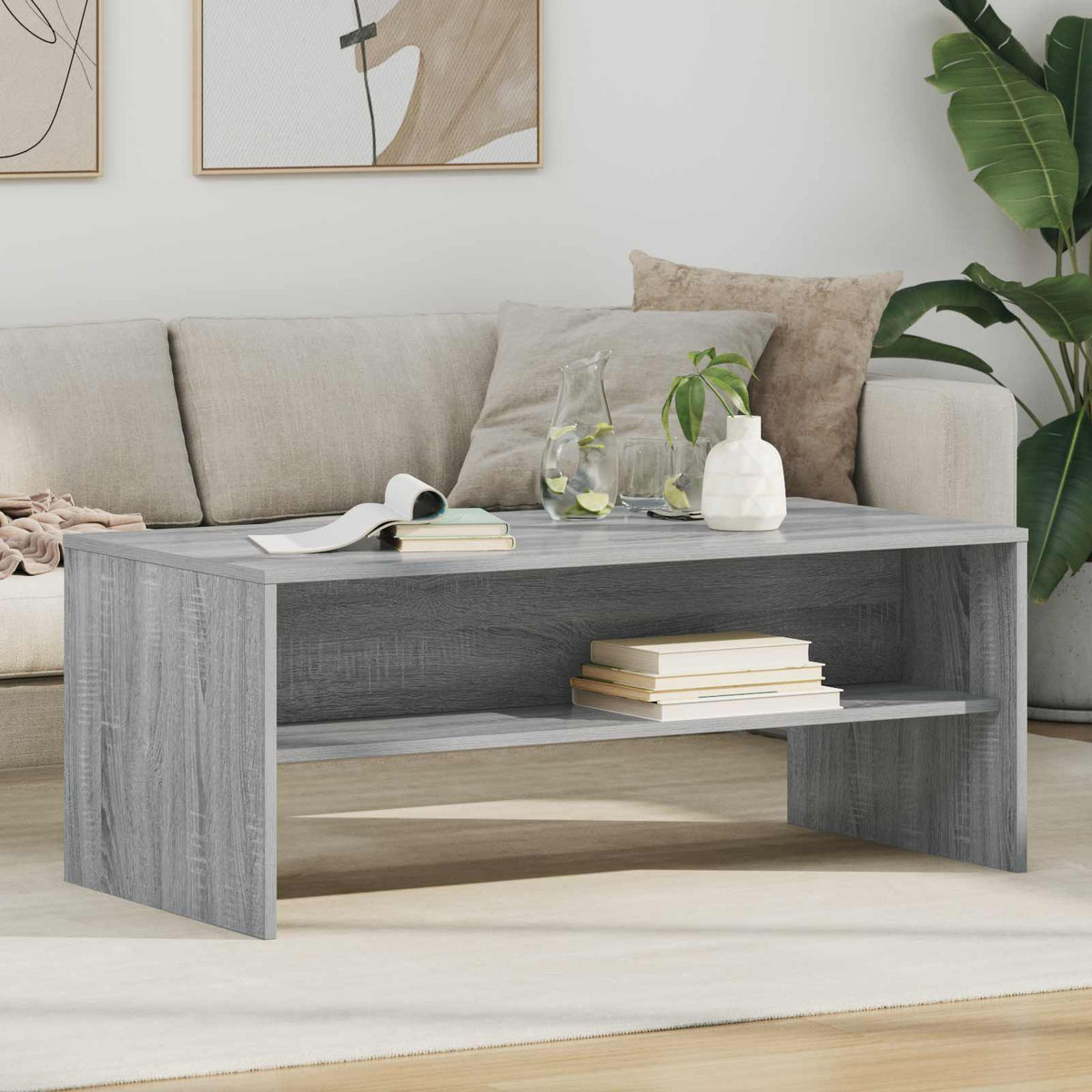 Couchtisch Sonoma-Grau 100 x 50 x 40 cm Holzwerkstoff