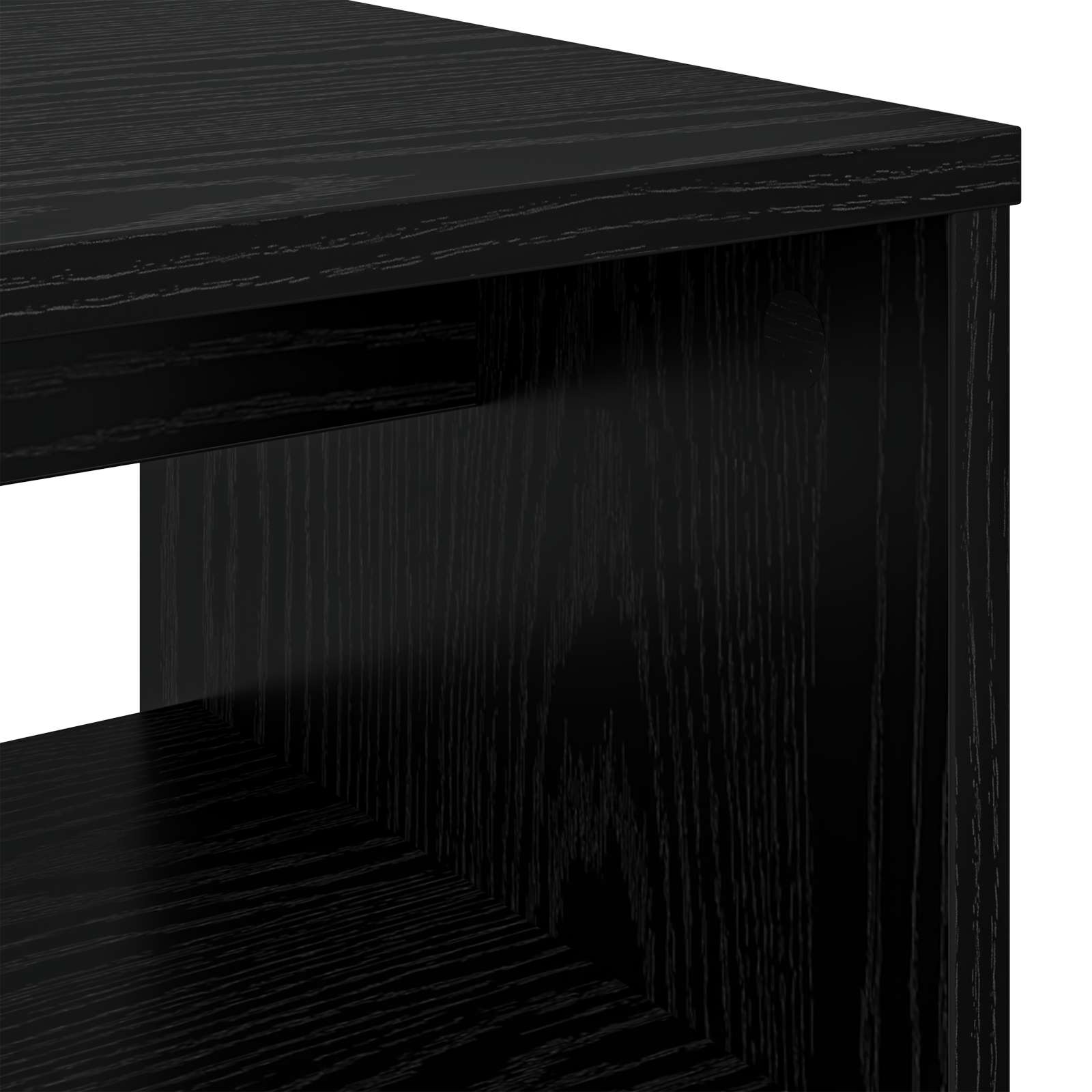 TV-Schränk 80 x 35 x 40 cm Schwarz Eichen-Optik Holzwerkstoff