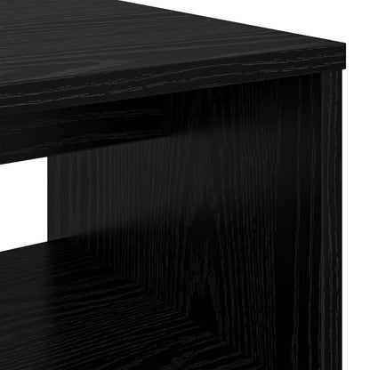 TV-Schränk 80 x 35 x 40 cm Schwarz Eichen-Optik Holzwerkstoff
